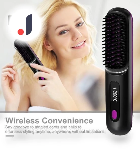 Wireless Hair Straightening Brush — Brushes, Enjoy Smart Home