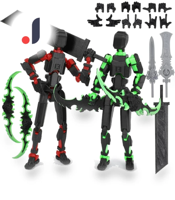 3D Printed Titan Robot Mobile Doll Set — Collectible Statues, Salted Chicken