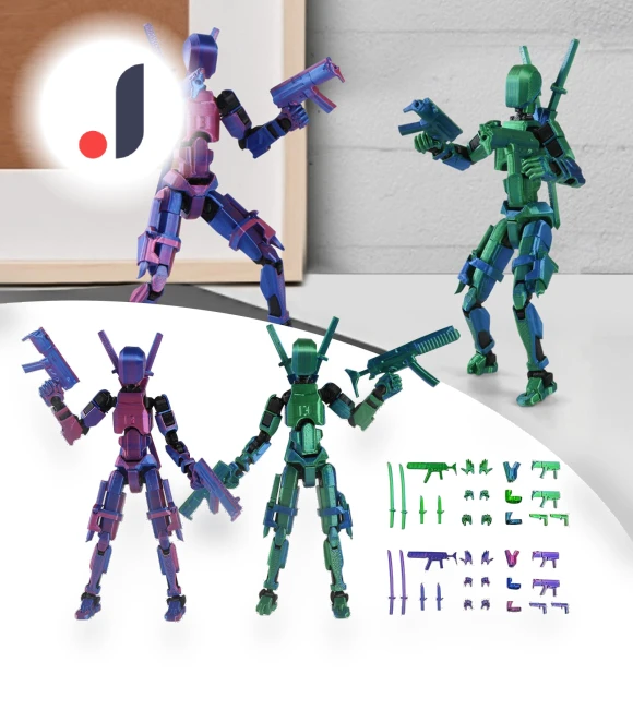 3D Printed Titan Robot Mobile Doll Set — Collectible Statues, aprecious