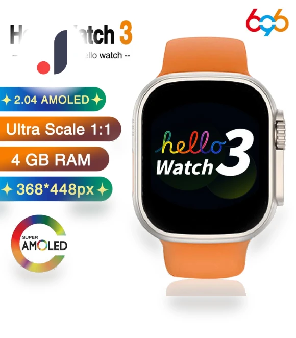 Amoled Hello Watch 3 Smartwatch — Smartwatches, Tiktop2