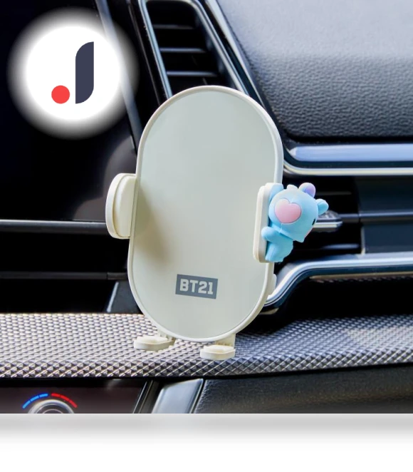 BT21 MANG Minini Car Smartphone Fast Charging Stand — Phone Accessories, LINE FRIENDS