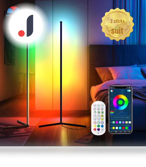 Colorful LED Ambient Floor Lamp — Standing Lights, Smarter than future
