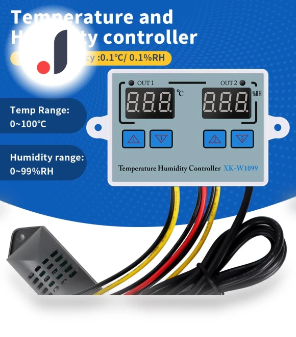 Dual Display Digital Temperature and Humidity Controller — Climate Control Devices, Toool-Home