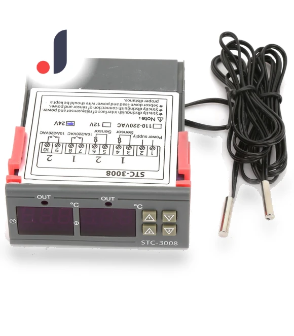 Dual Display Dual Sensor NTC Digital Temperature Thermostat Controller — Climate Control Devices, Neoglint
