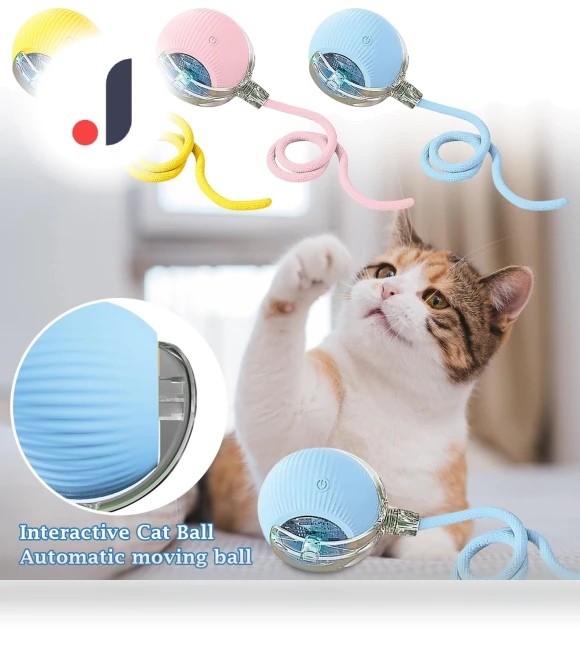 Interactive Pet Toy Ball — Cat Playthings, Excellent stuff