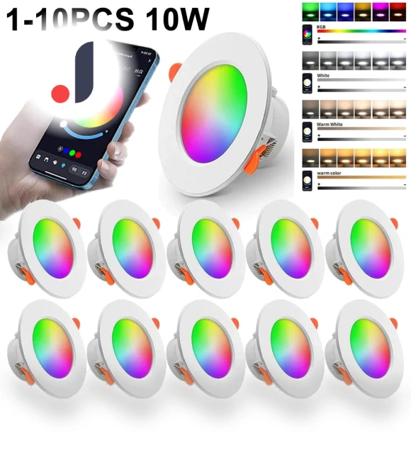 RGB Dimmable Downlight Spotlight — Standing Lights, Auto Accessories Home