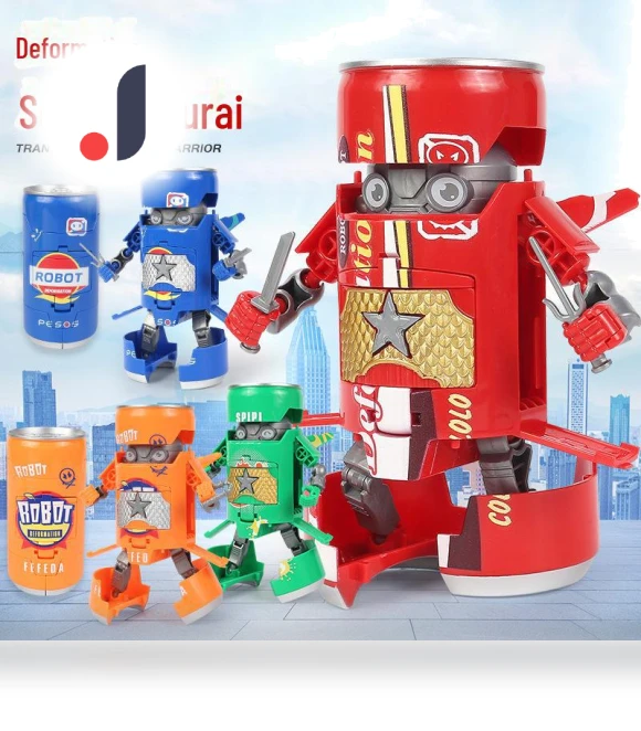 Robot Toy Transformer from Beverage Can — Playsets, Serene Greens