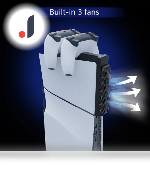 Silent Cooling Fan with RGB Charging Station — Cooling Pads & Fans, Homedepot