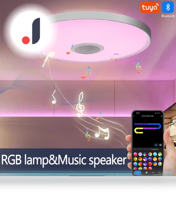 Smart Audio Ceiling Light — Overhead Lighting, Rainbow Rain