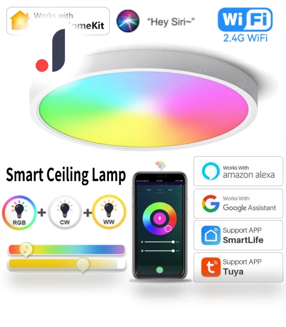 Smart Ceiling Lamp — Overhead Lighting, Super Dream Home