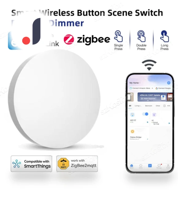 Smart Scene Switch Push Button — Smart Home Hubs & Controllers, Super Dream Home