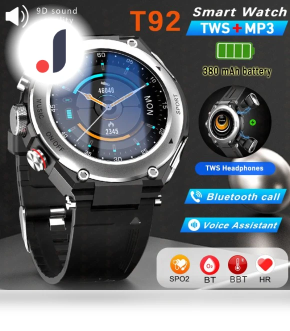 Smart Watch 2 in 1 Wireless Headset — Smartwatches, Tiktop2