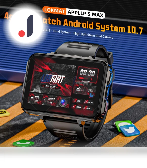 Smart Watch with Wifi 4G Calling and Dual Camera — Smartwatches, LOKMAT
