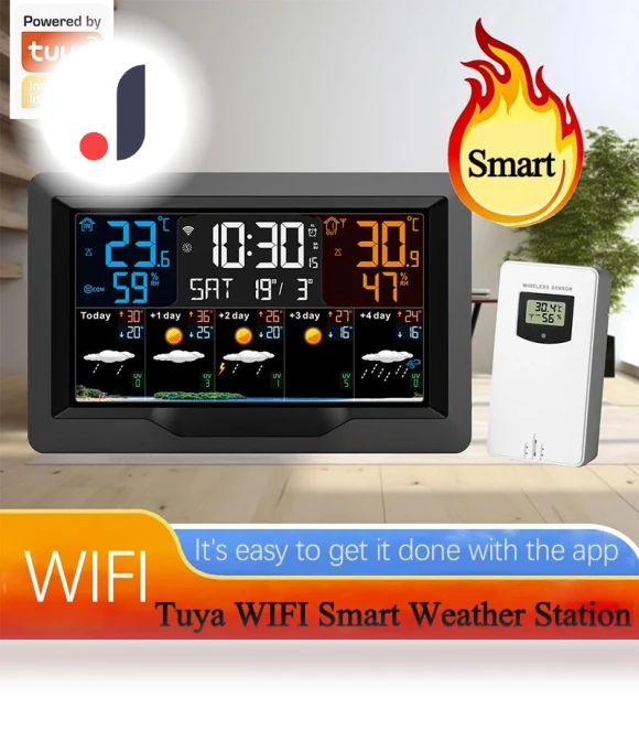 Smart Weather Station with Color Display — Home Climate Control, Home Furnishing Department Mall