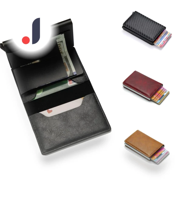 Thin Retractable Carbon Fiber Credit Card Holder Wallet — Wallets, Four Four