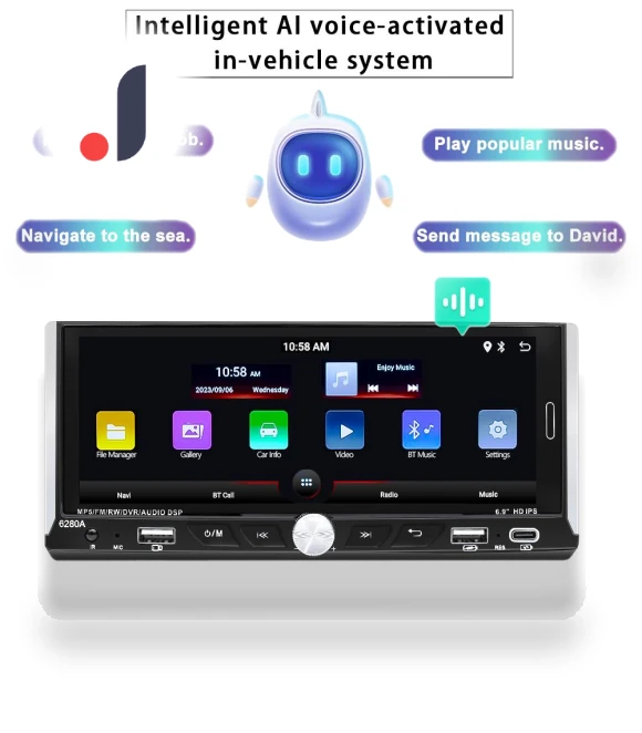 Universal 1din Car Radio Android Multimedia Player — Stereo Receivers, JOHO - CarGear