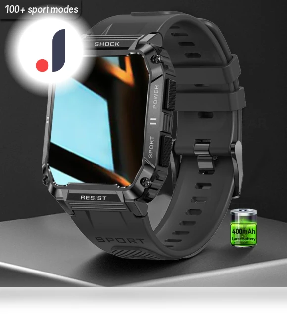 Waterproof Men's Smartwatch for Outdoor Activities — Smartwatches, Tiktop2