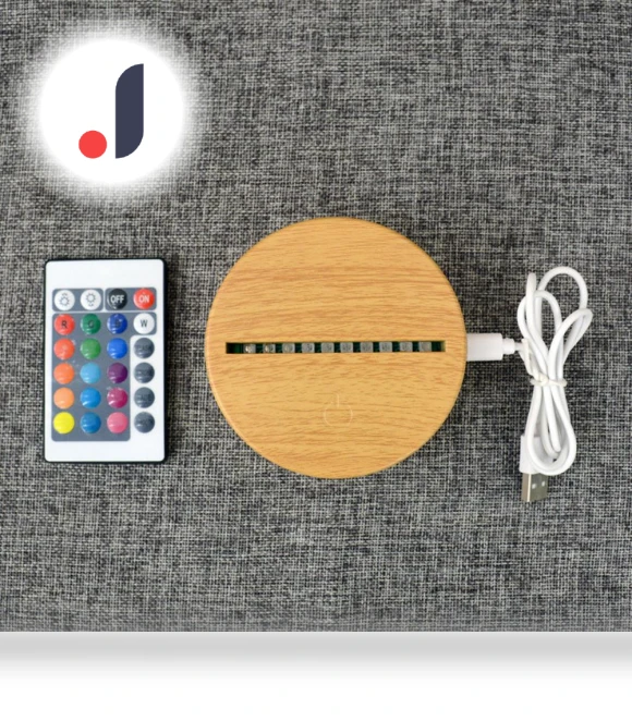 3D LED Night Light with Remote Control — Creative Lighting Solutions, SURTOP