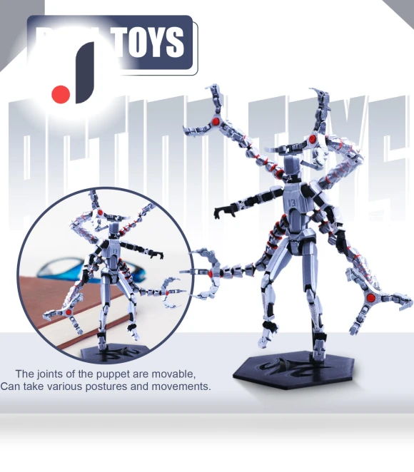 3D Printed Titan Robot Mobile Doll Set — Collectible Statues, Jiangnan C