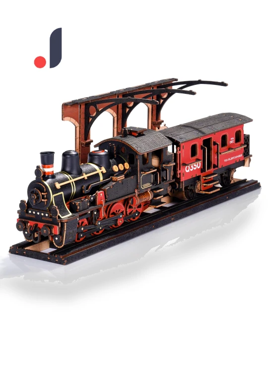 3D Wooden Puzzle Train — Educational, Robotime