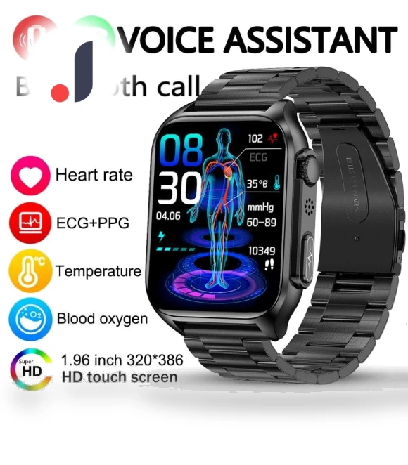Bluetooth Smart Watch with Sleep Monitoring & ECG+PPG — Smartwatches, Lucky Start
