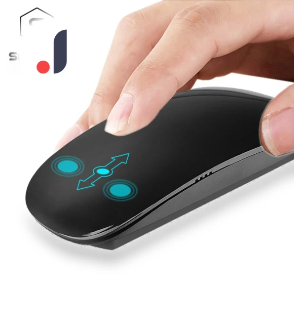 Ergonomic USB Wireless Thin Mouse with Touch Wheel — Computer Mice, Uav parts center