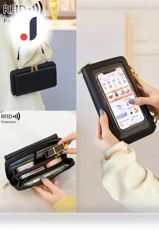 Fashion Women's RFID Touchscreen Phone Bag — Travel Wallets, Household supplies MH