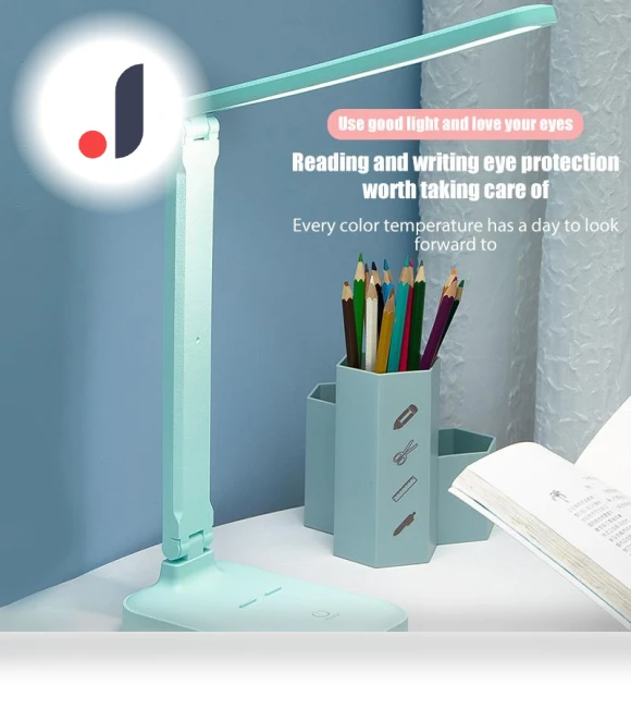 Foldable LED Desk Lamp with Touch Brightness Control — Study & Desk Lighting, HOME-Auto-001