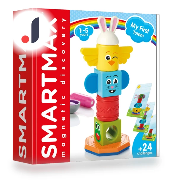 Magnetic Animal Totem Toy Set with Activity Cards — Construction Kits, Smart Max
