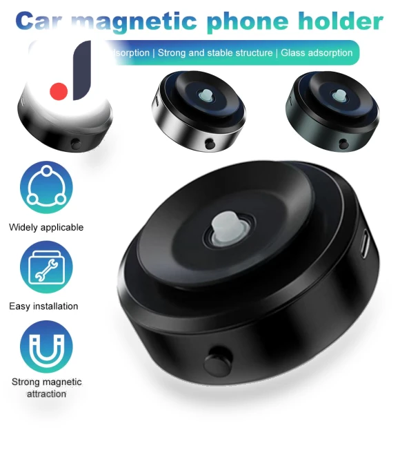 Magnetic Vacuum Car Phone Holder — Dashboard Installation Kits, Modern Home Furnishing