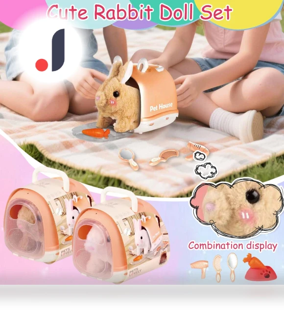 Realistic Robot Rabbit — Interactive, Vegetables