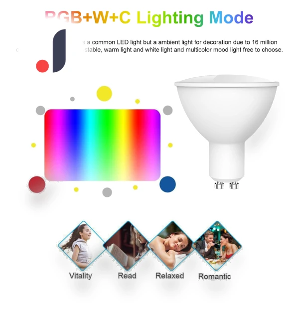 Smart LED Bulb WiFi RGB+W+C — LED, 3d printing machine