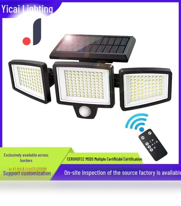 Smart Solar Outdoor Wall Light — Garden Illumination, TrendVibeCN