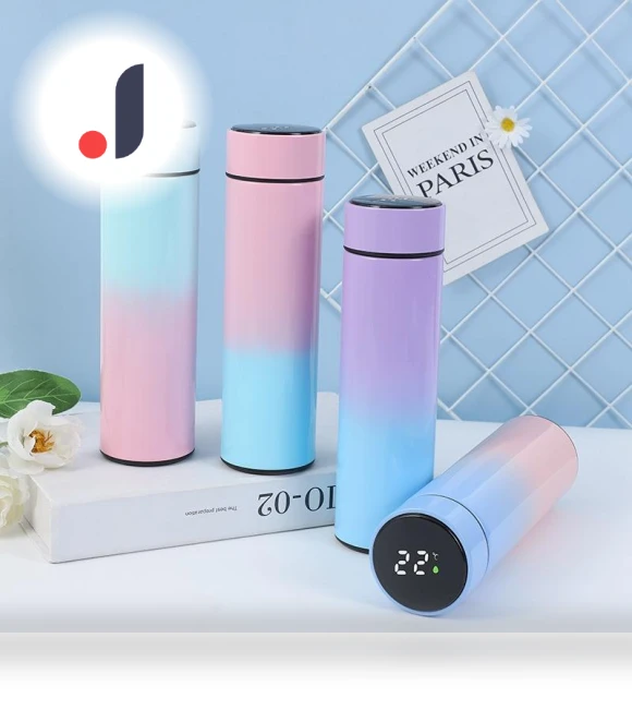 Smart Thermos with Temperature Display — Travel Drinkware, Lminmin