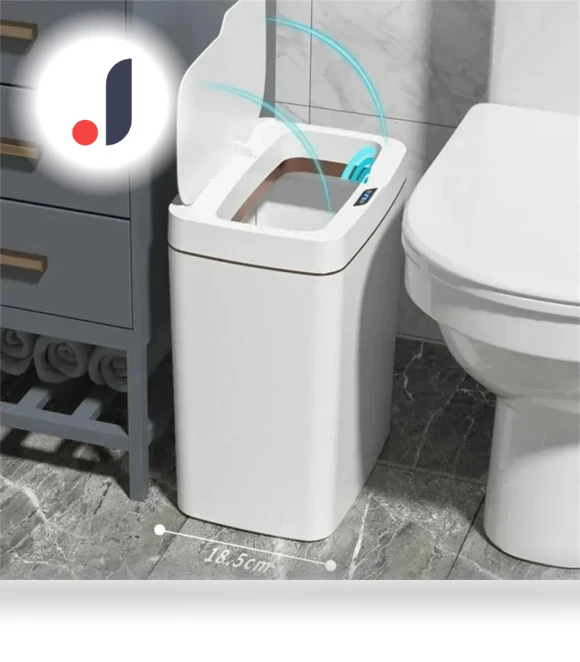 Smart Trash Can for Bathroom — Kitchen Cans, HOME-Auto-001