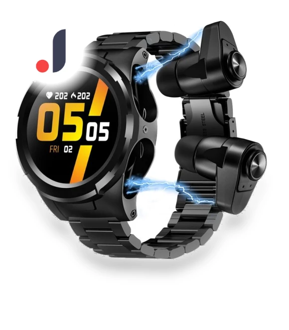 Smart Watch with Bluetooth Earbuds — Wearable Accessories, Rainbuvvy