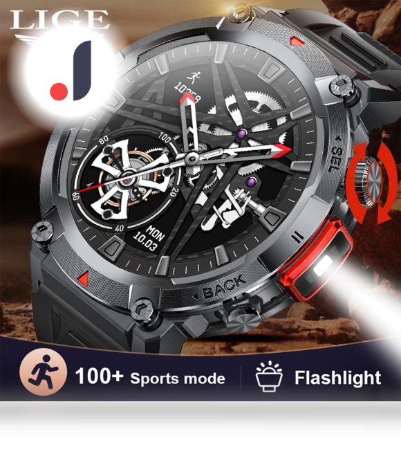 Smart Watch with Round HD Screen — Wearable Accessories, LIGE