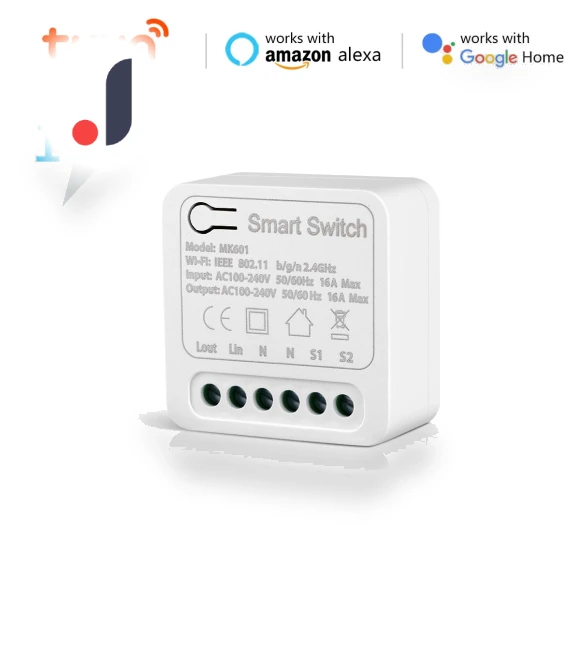 Smart WiFi Relay Switch — Outlet Switches, HOME-Auto-001