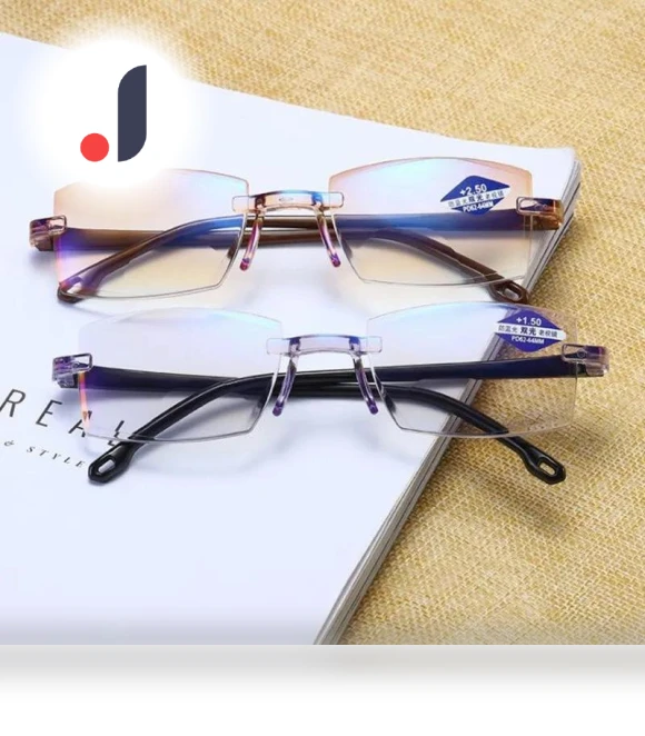 Smart Zoom Reading Glasses with Blue Light Protection — Reading Glasses, Fashion Supplies