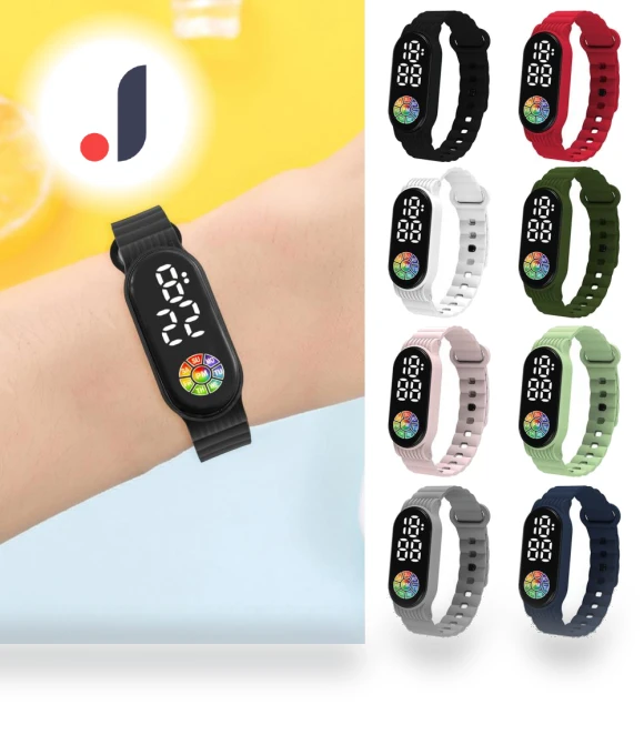 Touchscreen Digital Display Wristwatch — Men's Timepieces, Le Jardin
