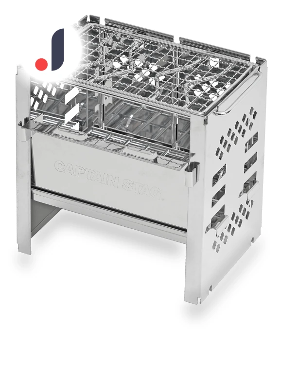 Barbecue Stove, Fire Stand, Folding Grill — , CAPTAIN STAG