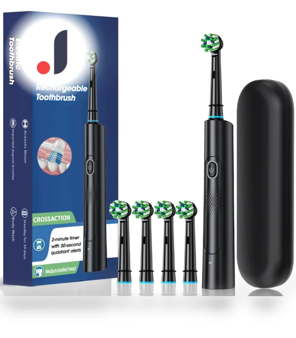 Electric Toothbrush with Rotating 3D Head — Electric Toothbrush Heads, Chic Interiors