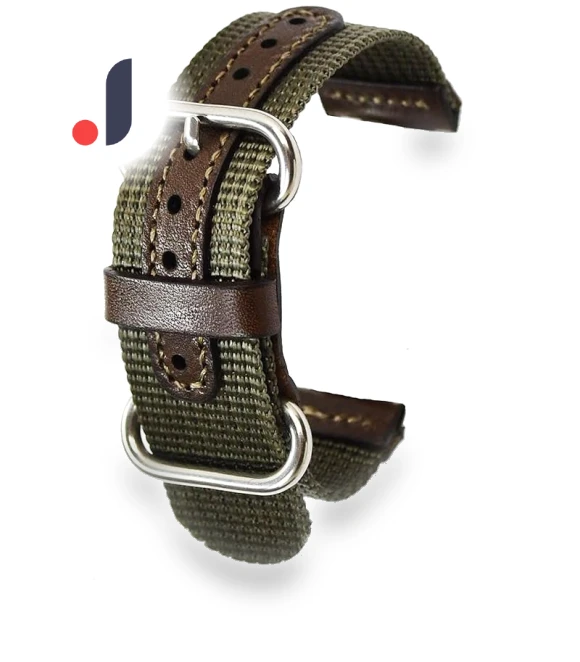 Military Nylon Leather Watch Strap — Watch Straps & Bands, SAKURA BLOSSOM