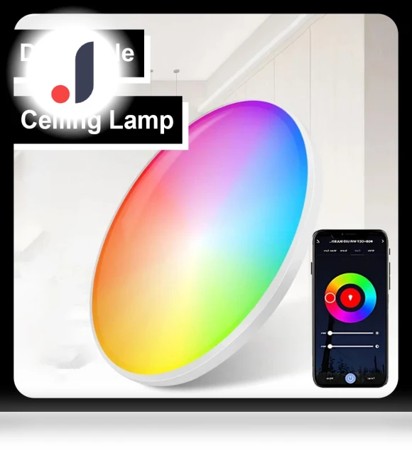 Round Ceiling Smart Light — Overhead Lighting, COMKIDS MALL