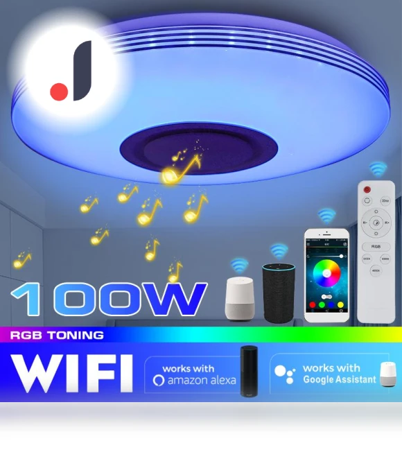 Smart RGB LED Ceiling Light — Overhead Lighting, Decor Life Global