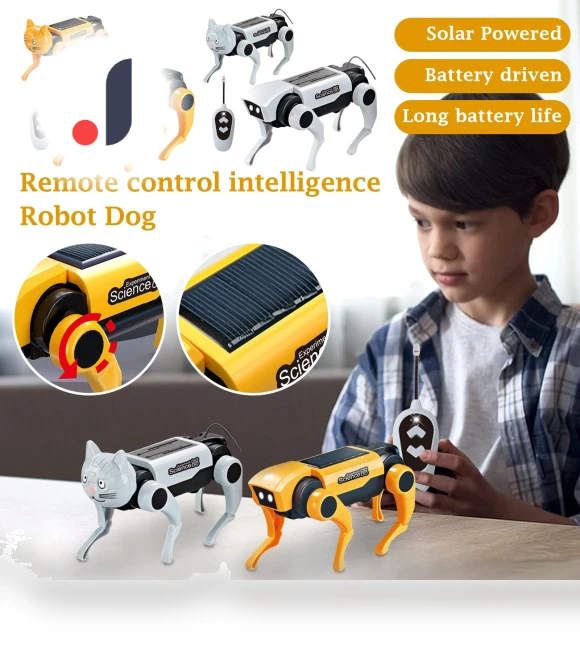 Solar Powered Mechanical Dog Science Experiment Kit — Solar Power, Yoling