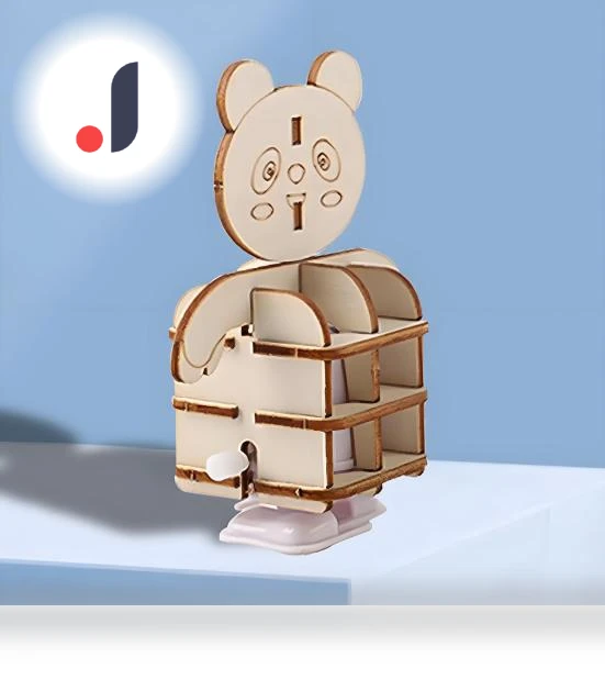 Walking Bear Robot STEM Kit — Construction Kits, Live City Fashion Home Decor