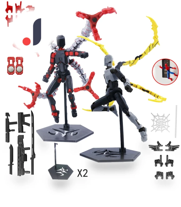 3D Printed Titan Robot Mobile Doll Set — Collectible Statues, Blouse