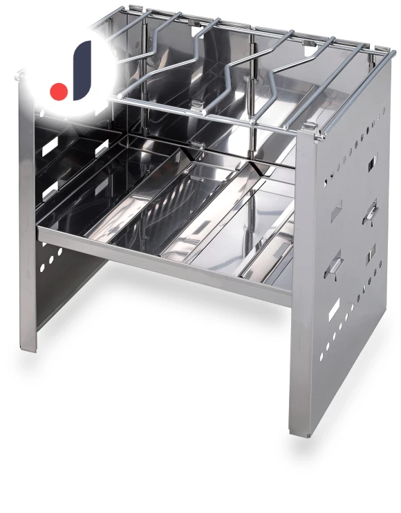 Barbecue Fire Pit Stand Foldable Grill — , CAPTAIN STAG