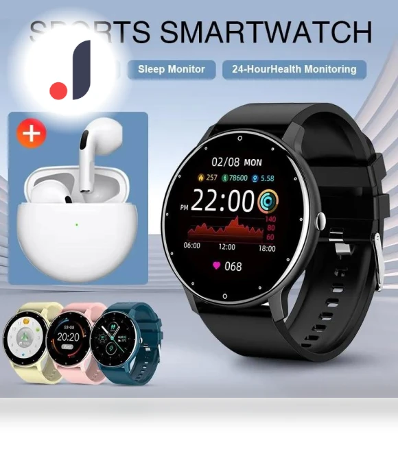 Bluetooth Smart Watch with Heart Rate Monitor — Smartwatches, ZJM Mall